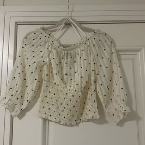 One clothing polka dot blouse